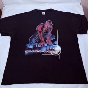 Y2k Vintage Spider Man Superhero Movie Promo T Shirt Marvel Size Xxl